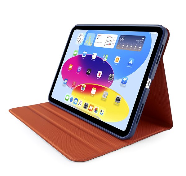 Tablet Case Pipetto Origami No5 Rotating Folio Case Dark Blue iPad 10.9
