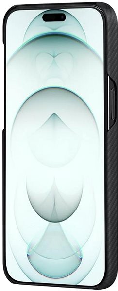 Kryt na mobil Pitaka MagEZ 4 600D Case Black/Grey Twill iPhone 15 Plus .