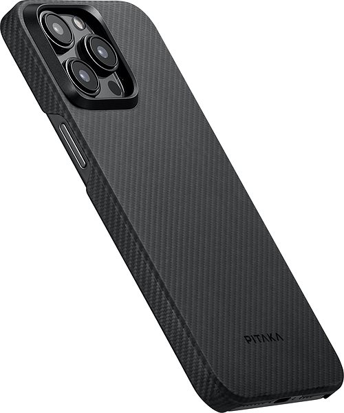 Handyhülle Pitaka MagEZ 4 600D Case Black/Grey Twill iPhone 15 Pro ...