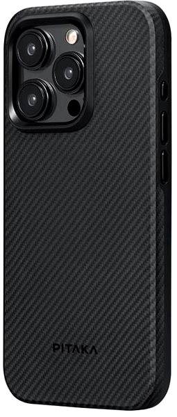 Telefon tok Pitaka iPhone 15 Pro Max MagEZ Pro 4 600D Case Black/Grey Twill tok ...