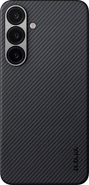 Telefon tok Pitaka UltraSlim Case Black/Grey Twill Samsung Galaxy S25 tok ...