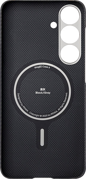 Handyhülle Pitaka UltraSlim Case Black/Grey Twill Samsung Galaxy S25+ ...