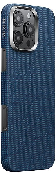 Handyhülle Pitaka Tactile Woven Case PTK Dark Blue iPhone 16 Pro ...