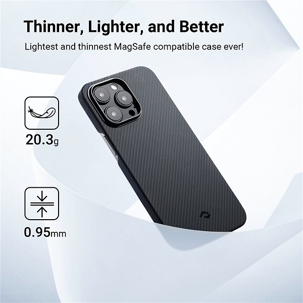 Handyhülle Pitaka MagEZ 3 600D Black/Grey für iPhone 14 Pro Max ...