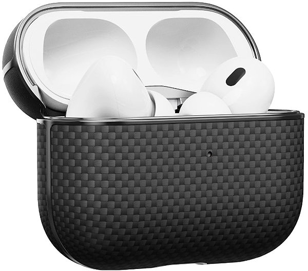 Headphone Case Pitaka Aramid Fiber Magnetic Case Black/Gray AirPods Pro2 ...