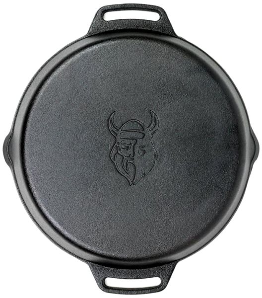 Pan Valhal Outdoor Cast iron deep pan with two handles 30cm .