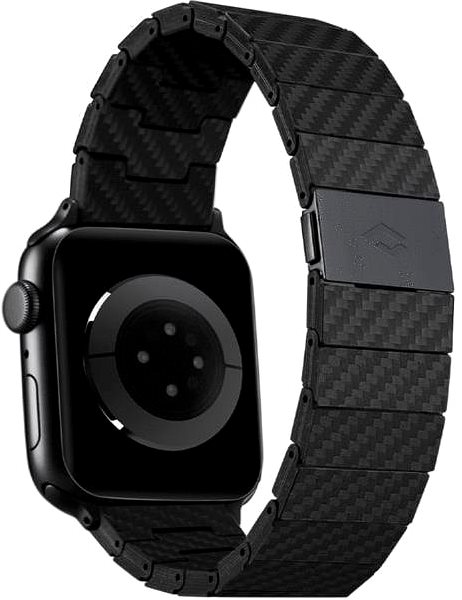 Remienok na hodinky Pitaka Carbon Fiber Strap Black/Grey  Apple Watch 42/44/45/Ultra 49mm ...