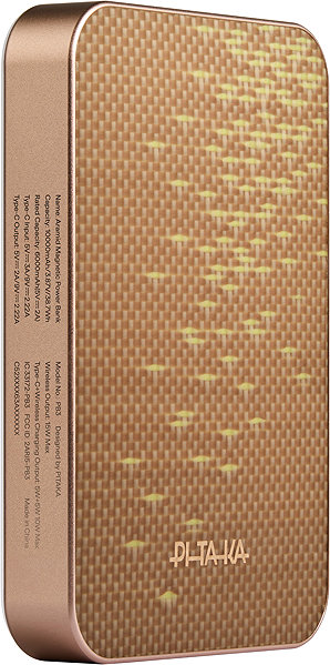 Power Bank Pitaka Power Bank Qi2 10 000 mAh Golden Glint ...