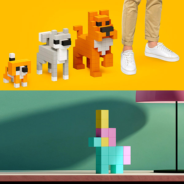 Building Set Pixio Voxart - Animals - Gorilla, Smart Pixel ...