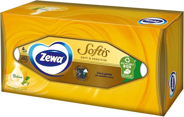 Papírzsebkendő ZEWA Softis Soft & Sensitive BOX (80 db) ...