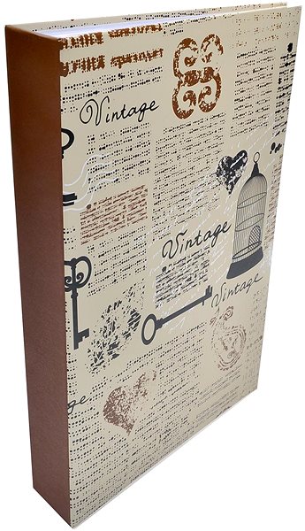 Photo Album KPH Vintage News 300 Photo Brown Lateral view
