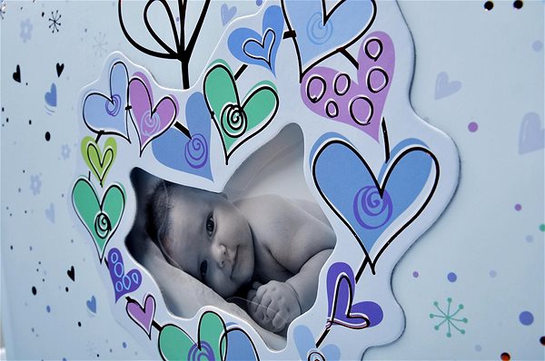 Photo Album KPH Baby Baby flower blue ...