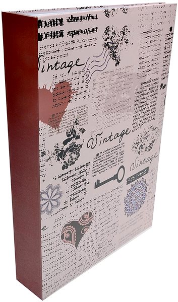 Photo Album KPH Vintage News 300 Photo Red Lateral view