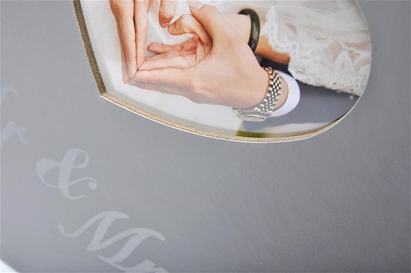 Photo Album KPH Wedding Mr and Mrs, Grey Features/technology