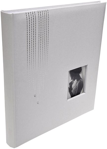 Photo Album KPH Bridal Wedding Glitter White Lateral view