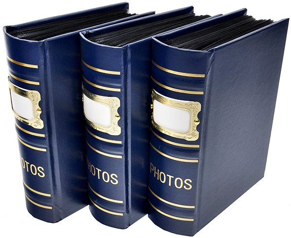 Photo Album KPH 300 Old Box Blue Lateral view