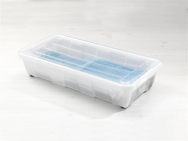 Tároló doboz Plast Team Home Box Bedroller Split Tárolódoboz, 49 l, 56×70,4×18,2 cm, XL ...