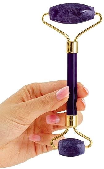 Face Roller Plum Beauty Valček na kontúry tváre ametyst .