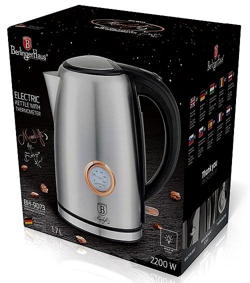 Electric Kettle BERLINGERHAUS Kettle 1,7 l with thermostat Moonlight Edition ...