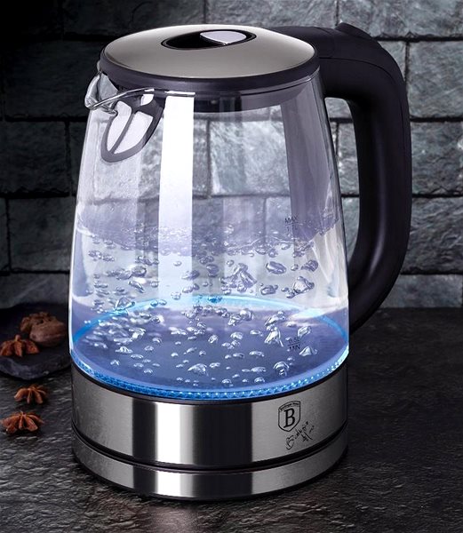 Electric Kettle BERLINGERHAUS Electric kettle 1,7 l 2200W Carbon Metallic Line ...