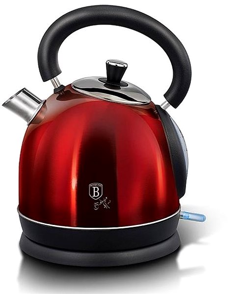 Electric Kettle BERLINGERHAUS Kettle 1,8 l Metallic Line Burgundy Edition ...