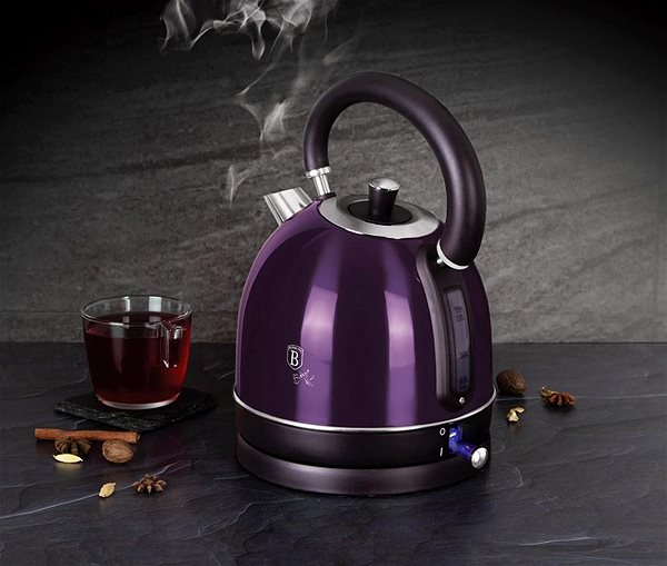 Electric Kettle BERLINGERHAUS Kettle 1,8 l Metallic Line Purple Edition ...