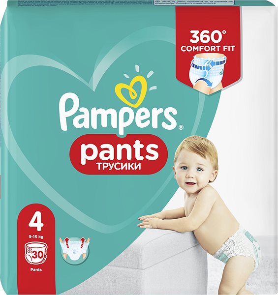 Plienkové nohavičky PAMPERS Pants veľ. 4 (30 ks) Obal/škatuľka