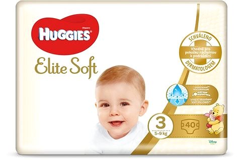 Detské plienky HUGGIES Elite Soft veľ. 3 (40 ks) Screen