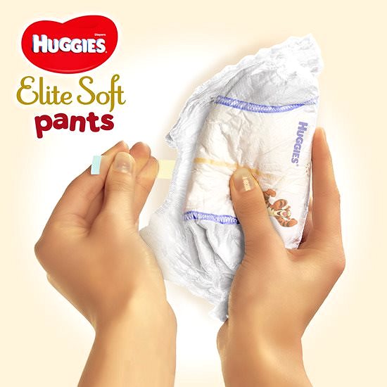 Plienkové nohavičky HUGGIES Elite Soft Pants veľ. 5 (19 ks) Vlastnosti/technológia