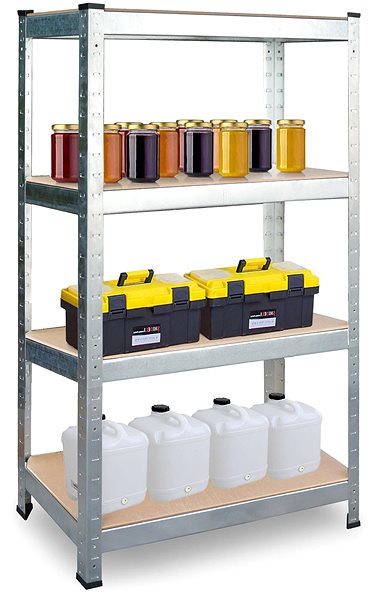 Shelving Unit Plonos Metal shelf 180 × 90 × 40 cm ...