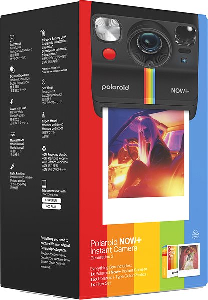 Sofortbildkamera Polaroid Now+ Gen 2 E-Box Schwarz ...