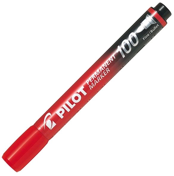 Marker PILOT Permanent Marker 100 1 mm piros színű ...