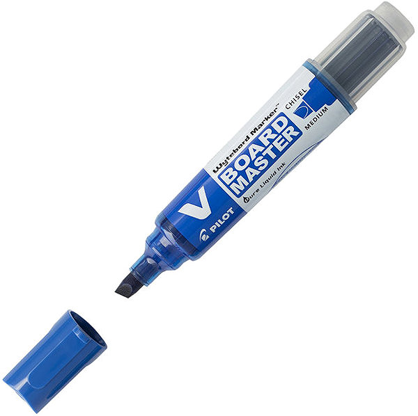Popisovač PILOT V-Board Master Chisel 2,2 – 5,2 mm, modrý, 2 ks v balení ...