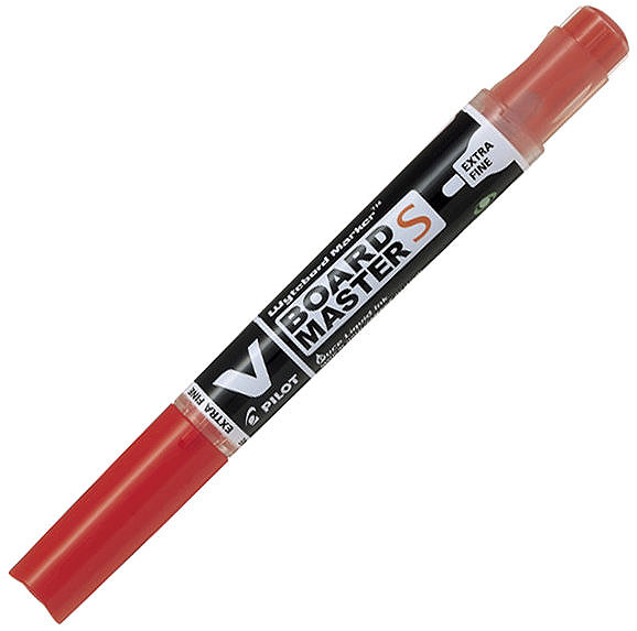 Marker PILOT V-Board Master EF 1,3 mm, rot und blau, Packung mit 3 St. ...
