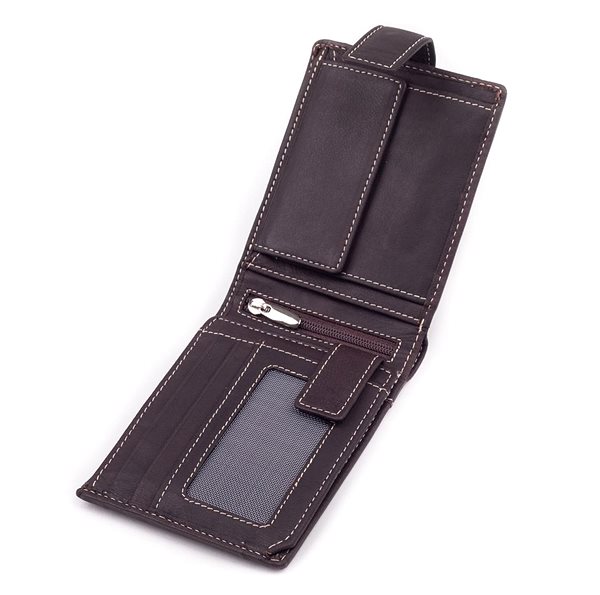Wallet SEGALI 7515L brown .