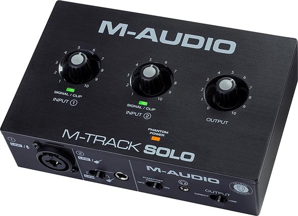 External Sound Card  M-Audio M-Track SOLO Lateral view