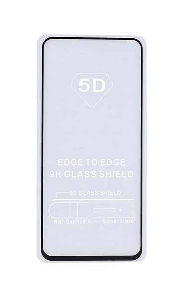 Glass Screen Protector BlackGlass Tempered Glass Xiaomi Redmi Note 9 PRO 5D Black 51102 Screen