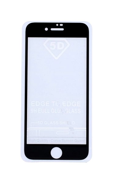 Glass Screen Protector BlackGlass Tempered Glass iPhone SE 2020 5D Black 49438 Screen