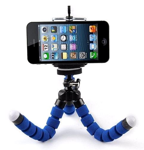 Ministativ TopQ stativ pro mobilní telefon modrý ...