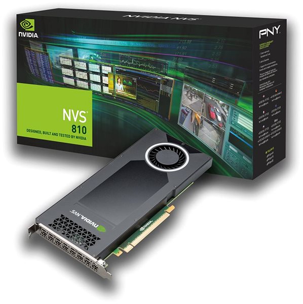 Videókártya PNY NVIDIA NVS 810 DP Csomagolás/doboz