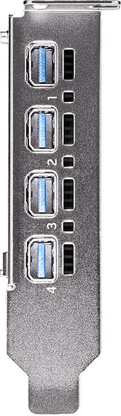 Videókártya PNY NVIDIA A1000 8GB Csatlakozási lehetőségek (portok)