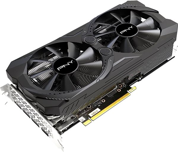 Graphics Card PNY GeForce RTX 3070 8GB UPRISING Dual Fan Lateral view
