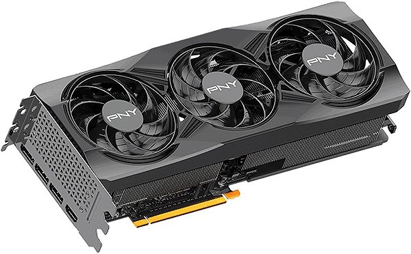 PNY GeForce RTX 5070 Ti Overclocked Triple Fan graphics card.