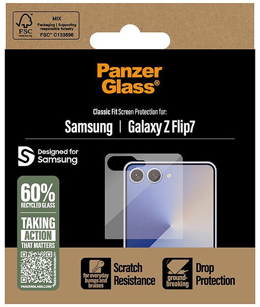 Glass Screen Protector PanzerGlass Samsung Galaxy Z Flip7 ...