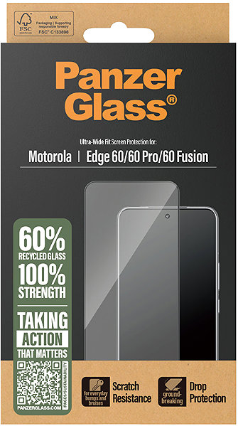Glass Screen Protector PanzerGlass Motorola Edge 60/60 Pro/60 Fusion ...