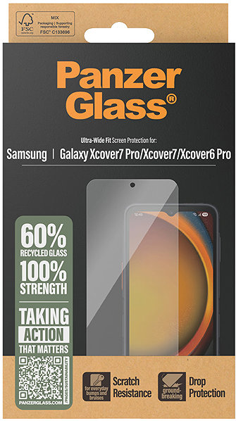 Glass Screen Protector PanzerGlass Samsung Galaxy Xcover7 Pro/Xcover7/Xcover6 Pro ...