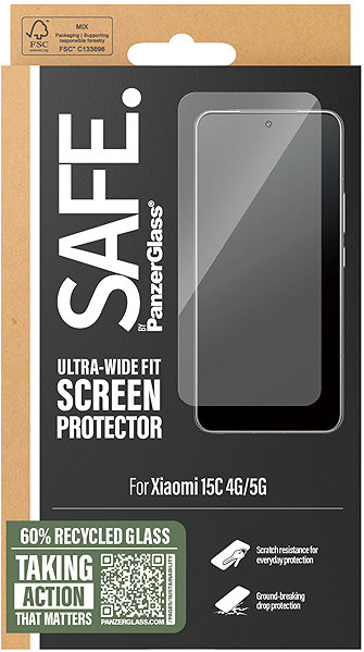 Glass Screen Protector PanzerGlass SAFE Xiaomi Redmi 15C ...