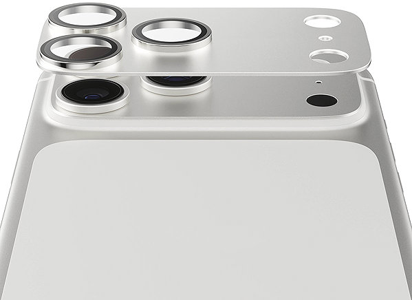 Glass Screen Protector PanzerGlass FENDER Apple iPhone 17 Pro Max silver protective aluminum camera element ...