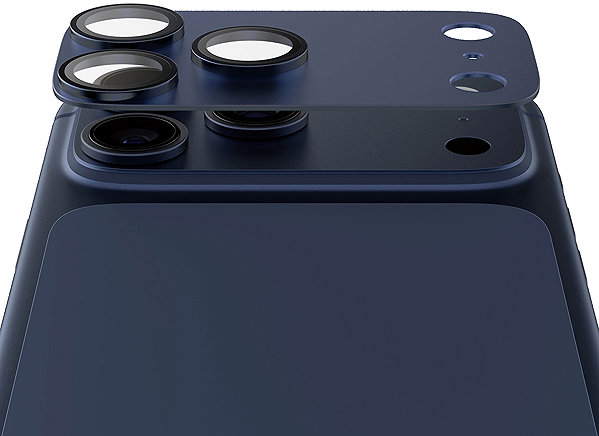 Glass Screen Protector PanzerGlass FENDER Apple iPhone 17 Pro blue aluminum protective element of the camera ...