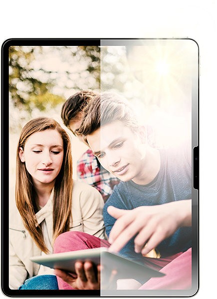 Glass Screen Protector PanzerGlass Apple iPad Air 13/Pro 13 anti-reflective with installation frame ...